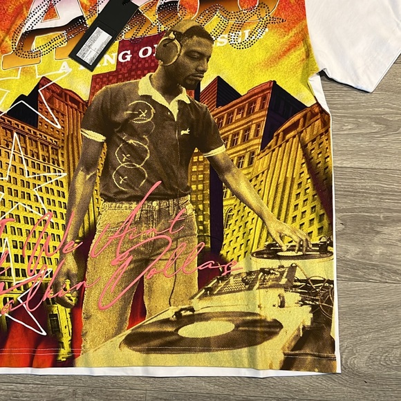 Akoo Embroiled Studded Knit Tee - Picture 5 of 7